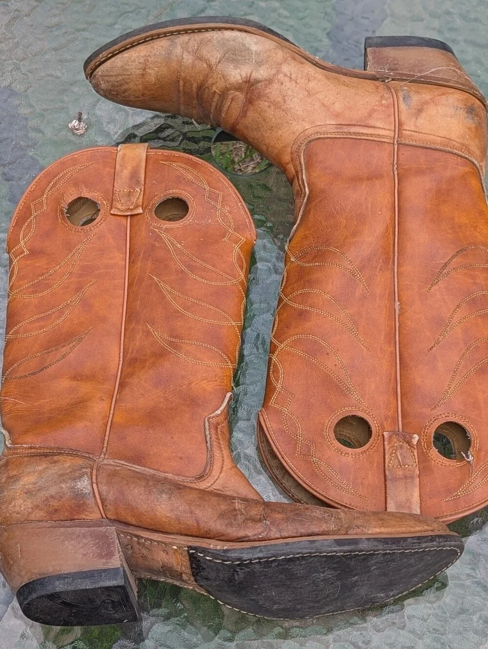 unbranded cowboy boots classic brown